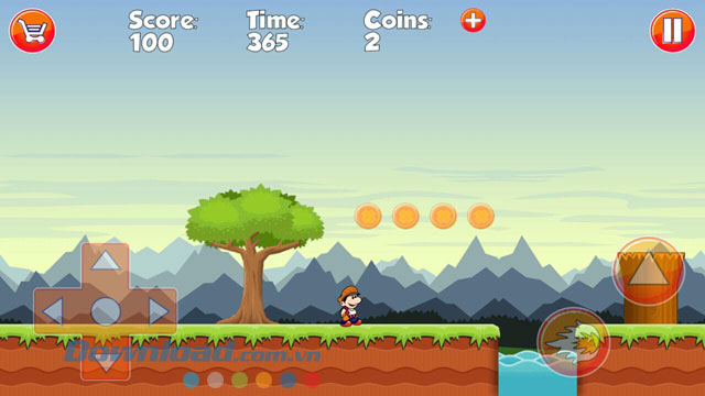 Giao diện màn chơi game Nob's World 