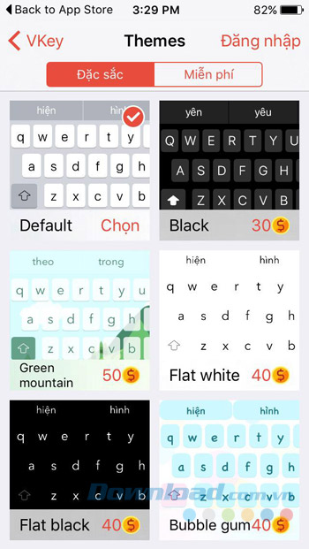 Thay đổi Theme