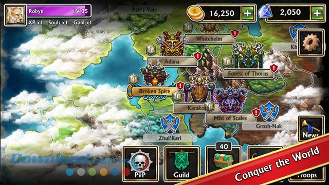 Bản đồ game Gems of War