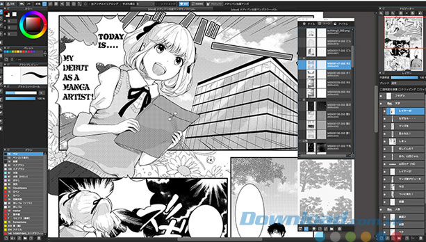 Giao diện phần mềm MediBang Paint Pro