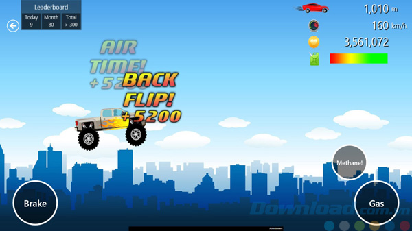 Bay trên không trong XRacer