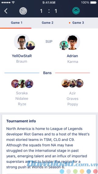 Theo dõi giải đấu Theo dõi giải đấu