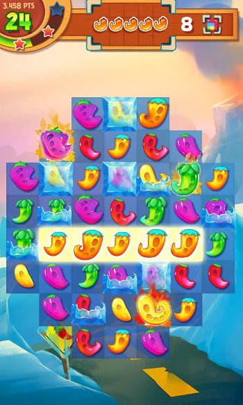 Lối chơi quen thuộc trong game Pepper Panic Saga 