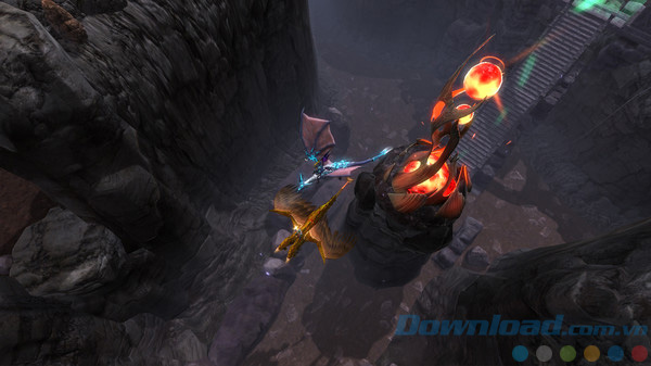 Giao diện game nhập vai hành động Dragons and Titans