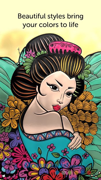 Thêm phong cách cho tranh trên Recolor