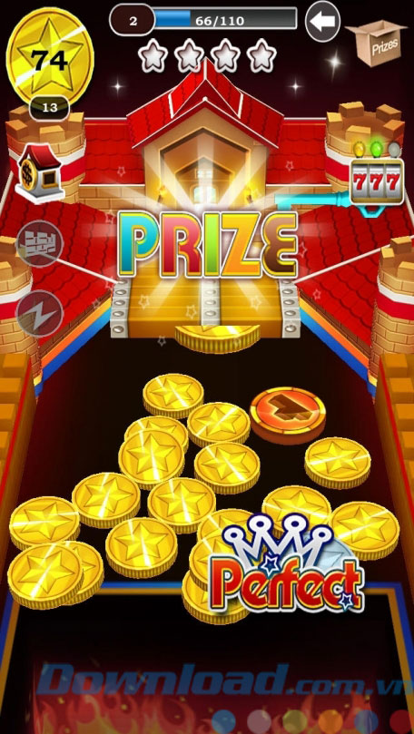 Tung đồng xu nhận quà