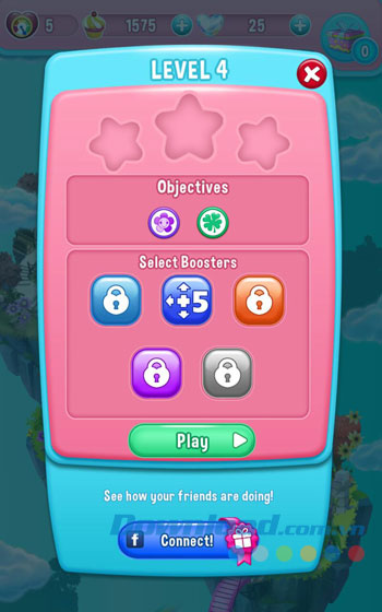 Nhiệm vụ trong game Care Bears Belly Match 