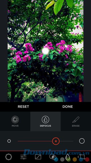 Thao tác trên thanh trượt Thao tác trên thanh trượt