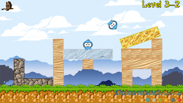 Giao diện game Birds and Blocks 2