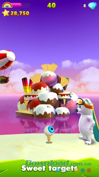 Ghi điểm thật cao trong game Golf Island
