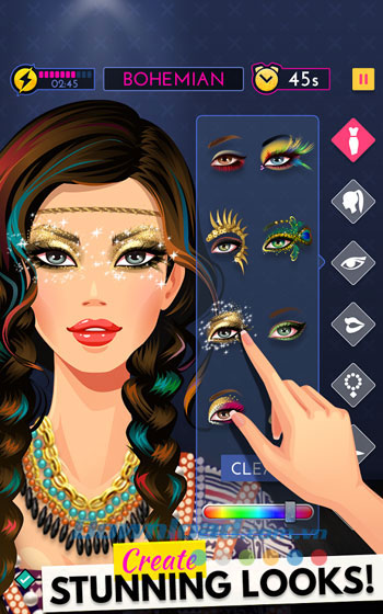 Giao diện chính trong game Fashion Diva