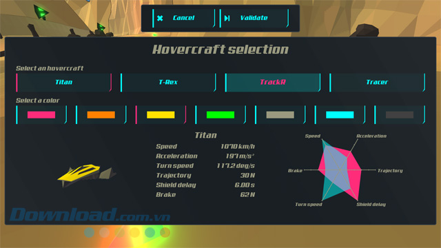 Lựa chọn xe đua trong PolyRace Demo Lựa chọn xe đua trong PolyRace Demo