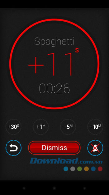 Giao diện thiết lập ứng dụng Beautiful Timer 
