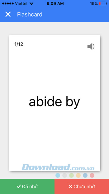 Học từ vựng thông qua Flashcard