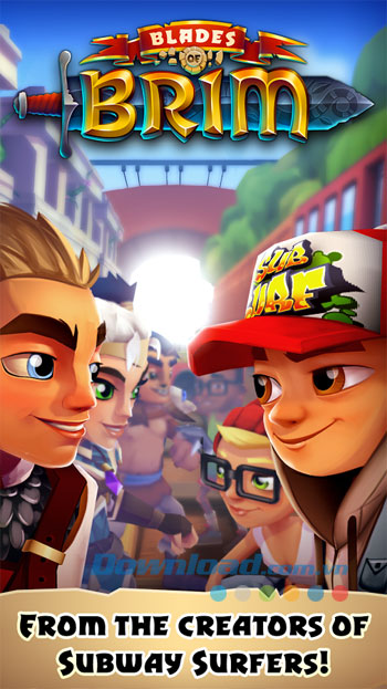 Giao diện khởi động của game Blades of Brim