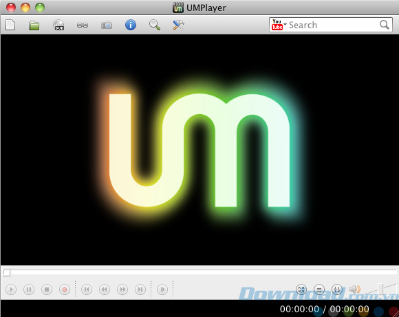 Giao diện của UMPlayer cho Mac