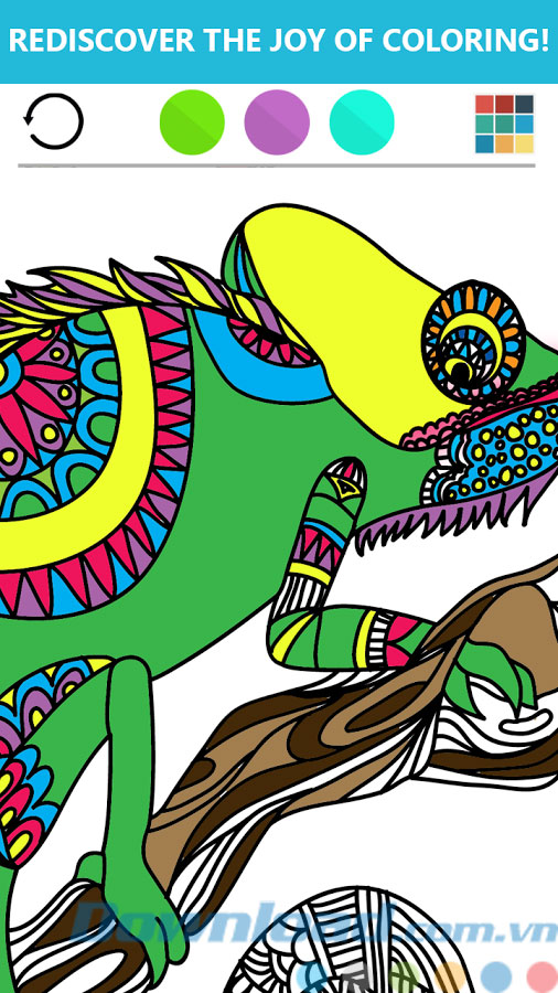 Thưởng thức niềm vui khi tô màu