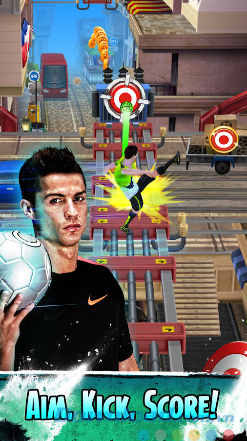 Sút bóng vào các mục tiêu cho trước