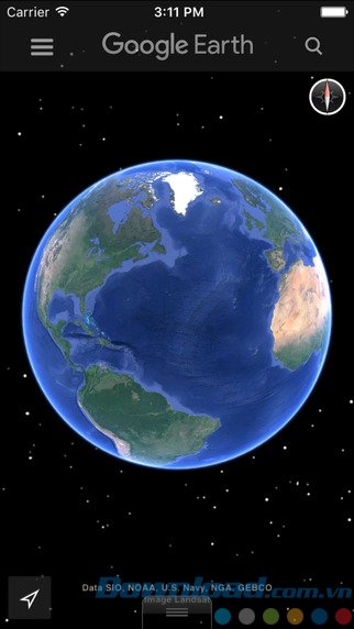 Khám phá Trái đất với Google Earth cho iOS, ứng dụng bản đồ toàn cầu mạnh mẽ. https://st.download.com.vn/data/image/2016/06/17/Google-Earth-iOS-trai-dat.jpg