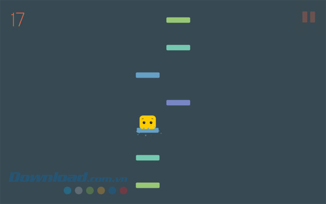 Nhảy đến các bậc thang trong game vui Hop cho Mac