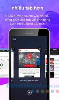 Duyệt nhiều tab cùng lúc