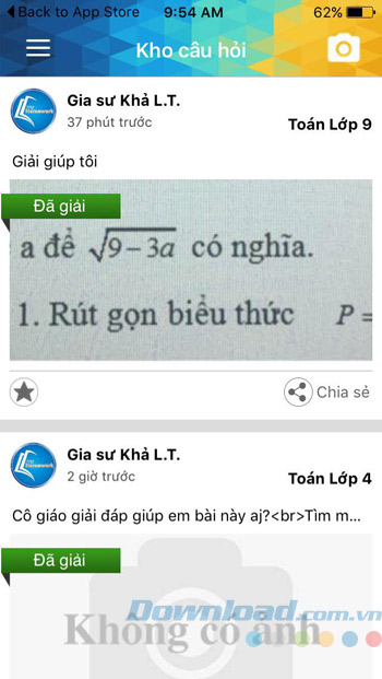 Kho câu hỏi