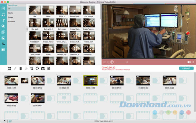 Kéo và thả clip trong Filmora để tạo video nhanh chóng và dễ dàng