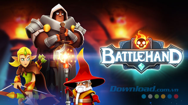 Giao diện khởi động trong game BattleHand 