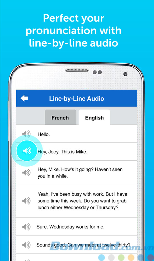 Các bản script từng dòng