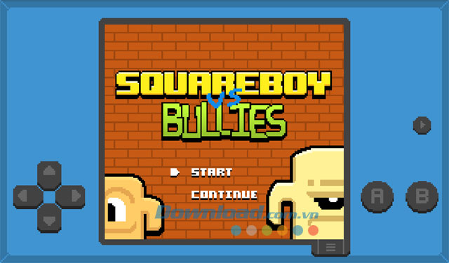 Giao diện chơi game Squareboy vs Bullies trên Android