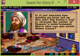 Giao diện game Quest for Glory II