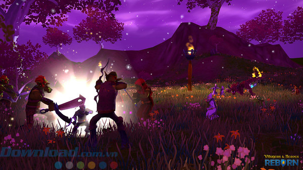 Giao diện game Villagers and Heroes