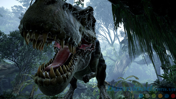 Khủng long trong game VR Back to Dinosaur Island