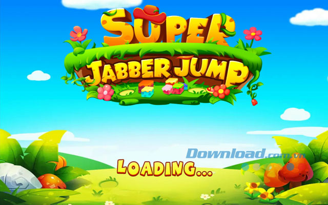 Giao diện chơi game Super Jabber Jump trên Android