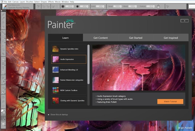Giao diện chào mừng
