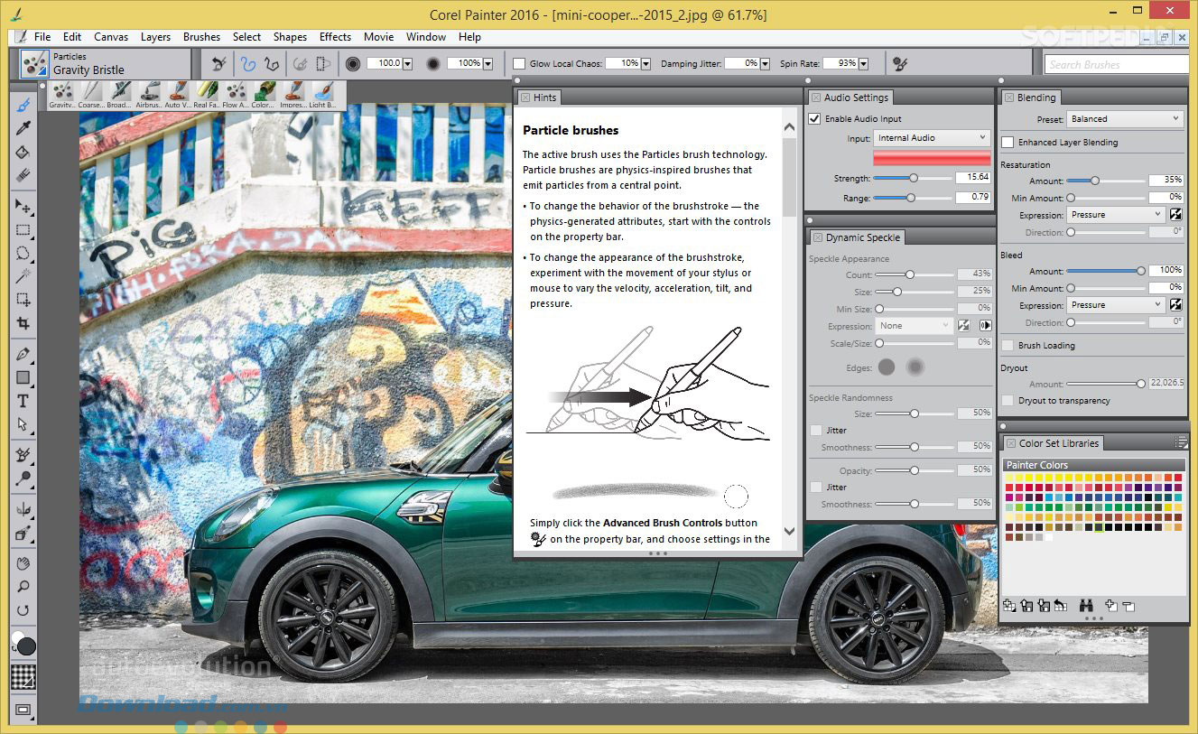 Các hướng dẫn trong phần mềm