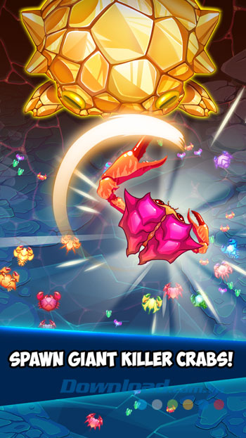 Giao diện chơi game Crab War trên Android