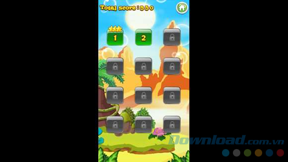 Mở khóa các màn chơi trong Happy Bubbles Shooter