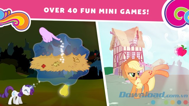 Game xếp hình, đua ngựa...