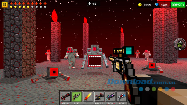 Đối mặt với nhiều thử thách trong game