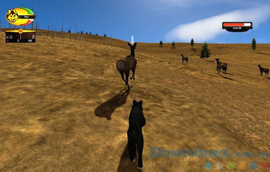 Giao diện game WolfQuest