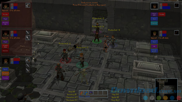 Giao diện game Worlds of Chaos: Corruption