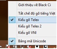 Chọn kiểu gõ