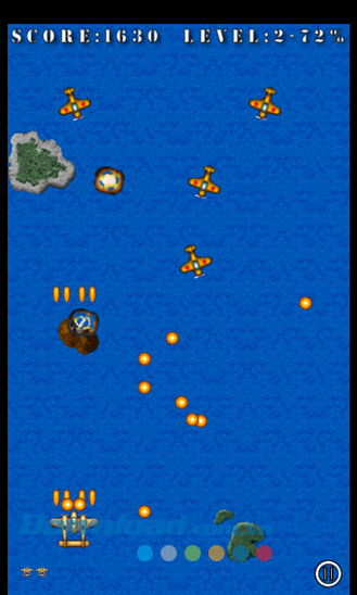 Né tránh đạn của kẻ thù và bắn nổ máy bay trong game Pacific Wings