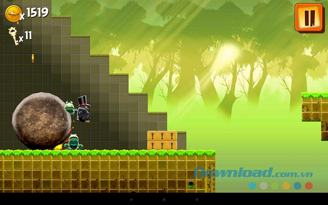 Giao diện chơi game Adventure Beaks trên Android