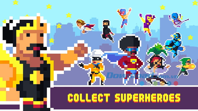 Thu thập những siêu anh hùng trong game