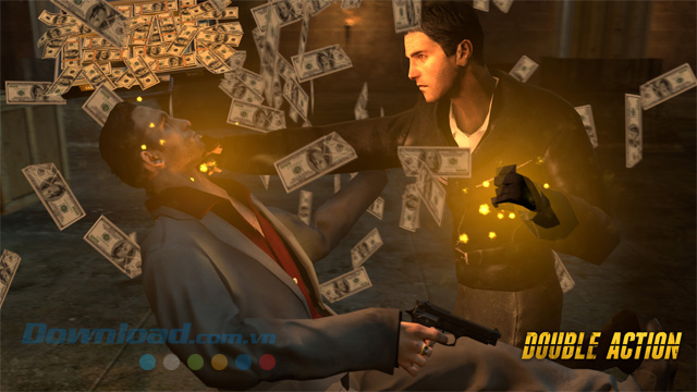 Nhặt cặp đựng tiền của kẻ thù trong game bắn súng góc nhìn thứ ba Double Action: Boogaloo Nhặt cặp đựng tiền của kẻ thù trong game bắn súng góc nhìn thứ ba Double Action: Boogaloo