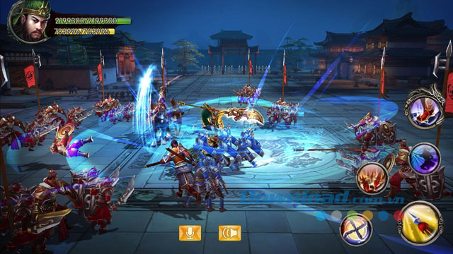 Trang bị vũ khí chiến lược và phát triển lực lượng trong Kingdom Warriors
