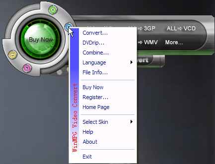 Giao diện chính của WinMPG Video Convert