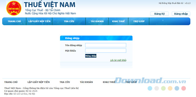 Nộp thuế điện tử